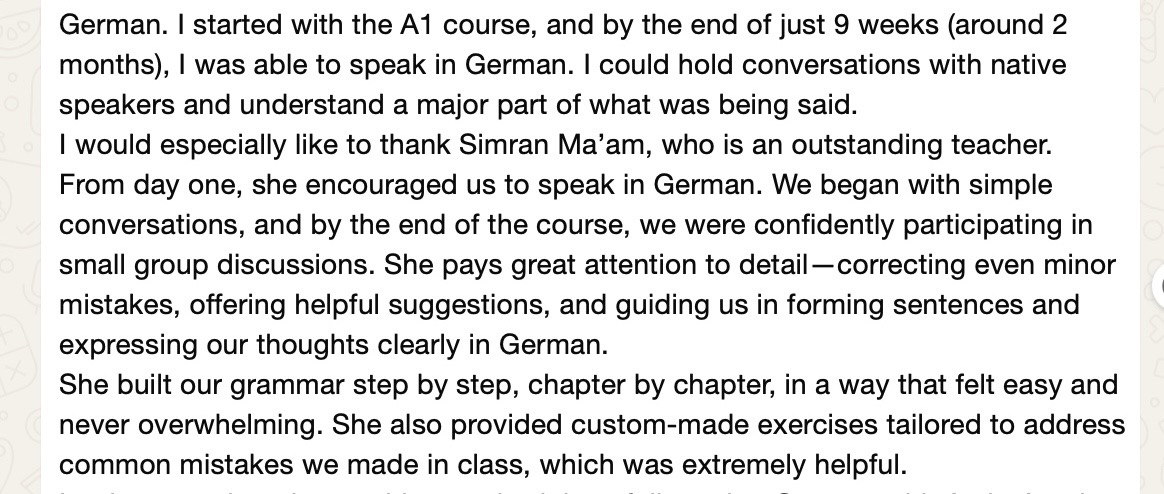 Student Feedback